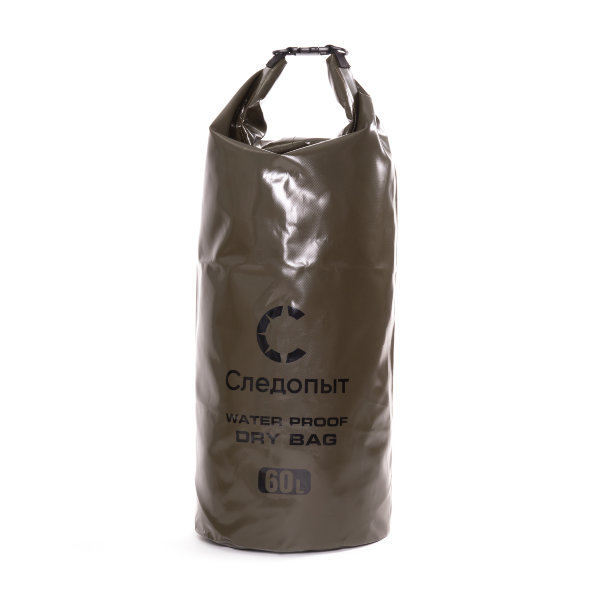 Гермомешок СЛЕДОПЫТ - Dry Bag без лямок, 60 л, цв. хаки/30/25/20/