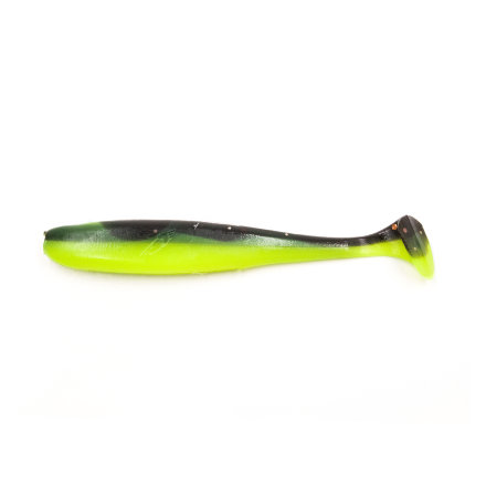 Виброхвост YAMAN PRO Plum Blossom, р.4 inch, цвет #32 - Black Red Flake/Chartreuse уп. 6 шт.