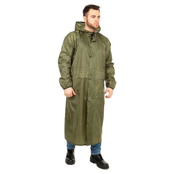 Плащ Huntsman ВВЗ цв. Зеленый, тк. Таффета PVC 20000мм Р-р: 48-50, Рост: 176
