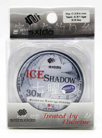 Леска Shii Saido Ice Shadow, L-30 м, d-0,074 мм test-0,48 кг, прозрачная