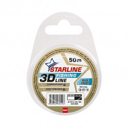 Леска IAM Starline 3D Fishing Line 50m, диаметр 0,24 мм Голубой