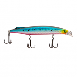 Воблер KYODA Sibas Minnow-125F, длина 12,5 см, вес 22 гр, цвет P278, заглубление 0,6-0,8 м.