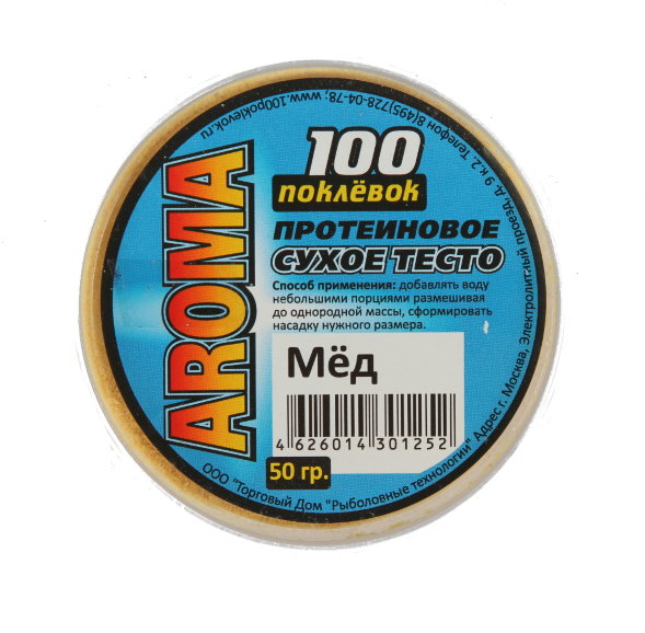 Тесто 100 Поклевок Aroma Мед сух. протеин. 50г