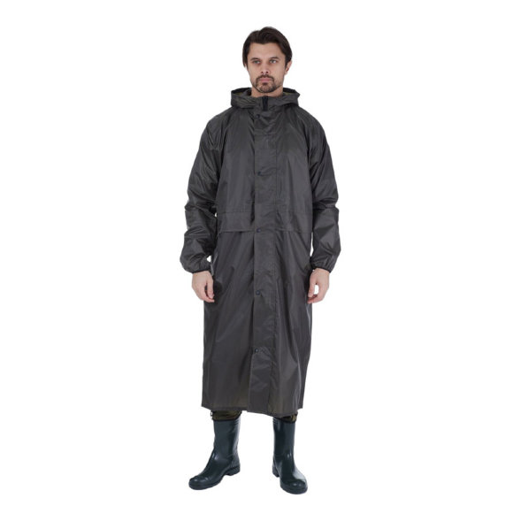 Плащ Skadi влагозащ. проклеен. Роса, ткань Taffeta PU 3000 мм, цв. хаки, р.56-58/40/