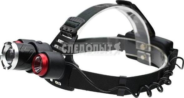 Фонарь налобный СИБИРСКИЙ СЛЕДОПЫТ-Смит, 3L, zoom, 3 режима, аккум, 220B+12B