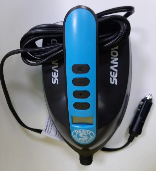 Насос электрический одноступенчатый HT-777 Seanovo для лодок ПВХ, сабов, матрасов, палаток 0,34-1,1 атм 12B