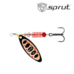 Блесна Sprut Atra Spinner №2 7.5г/BKC