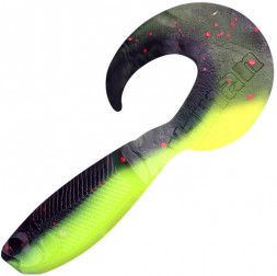 Твистер YAMAN PRO Mermaid Tail, р.3 inch, цвет #32 - Black Red Flake/Chartreuse уп. 10 шт.