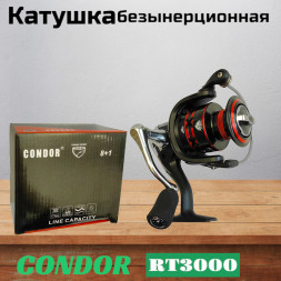 Катушка Condor RT3000, 8+1 подшипн., передний фрикцион, запасная шпуля