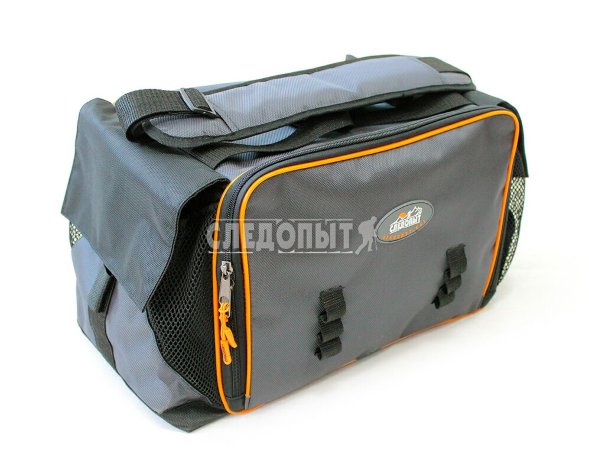 Сумка рыболовная Следопыт Lure Bag XL, 40х28х24 см, цв. серый + 5 коробок Luno 28
