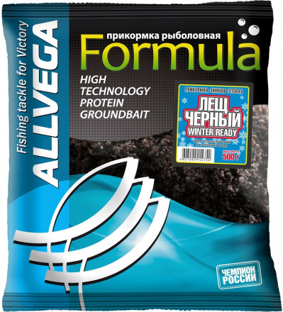 Прикормка зим. ALLVEGA Formula Winter Ready лещ черный 0.5кг